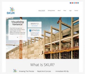 Skur web and product interface design
